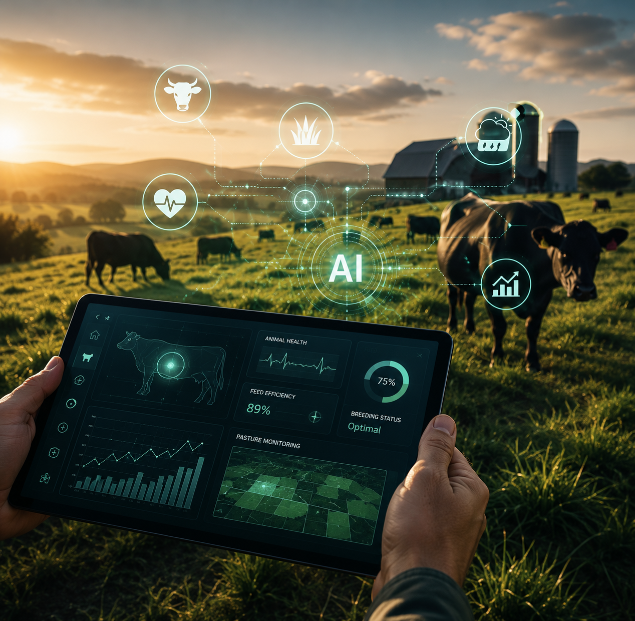 The Luniby Farm livestock and farm management platform — designed and built by Sovata AI.